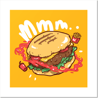 Mmm Burger Posters and Art